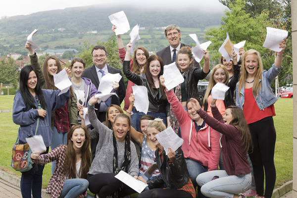 Students with exam results